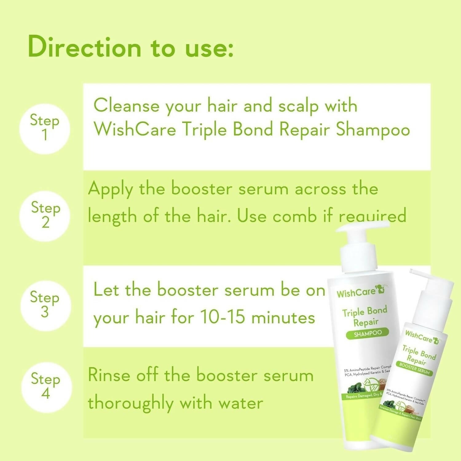 WishCare Triple Bond Repair Booster Serum - Distacart