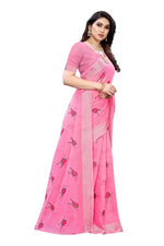 Thumbnail for  Chanderi Designer Saree (SERIN PINK)