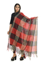 Thumbnail for Mominos Fashion Moeza Handloom Cotton Red Tone Dupatta - Distacart