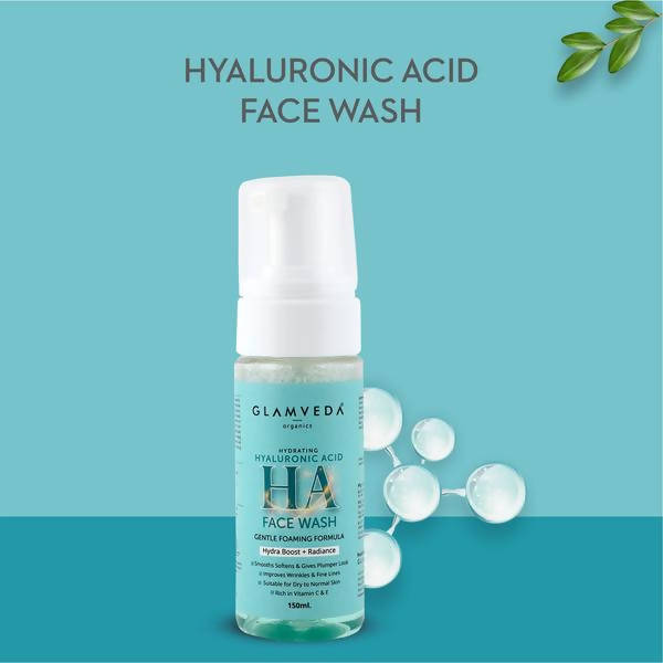 Glamveda Hyaluronic Acid Hydra Boost Foaming Face Wash