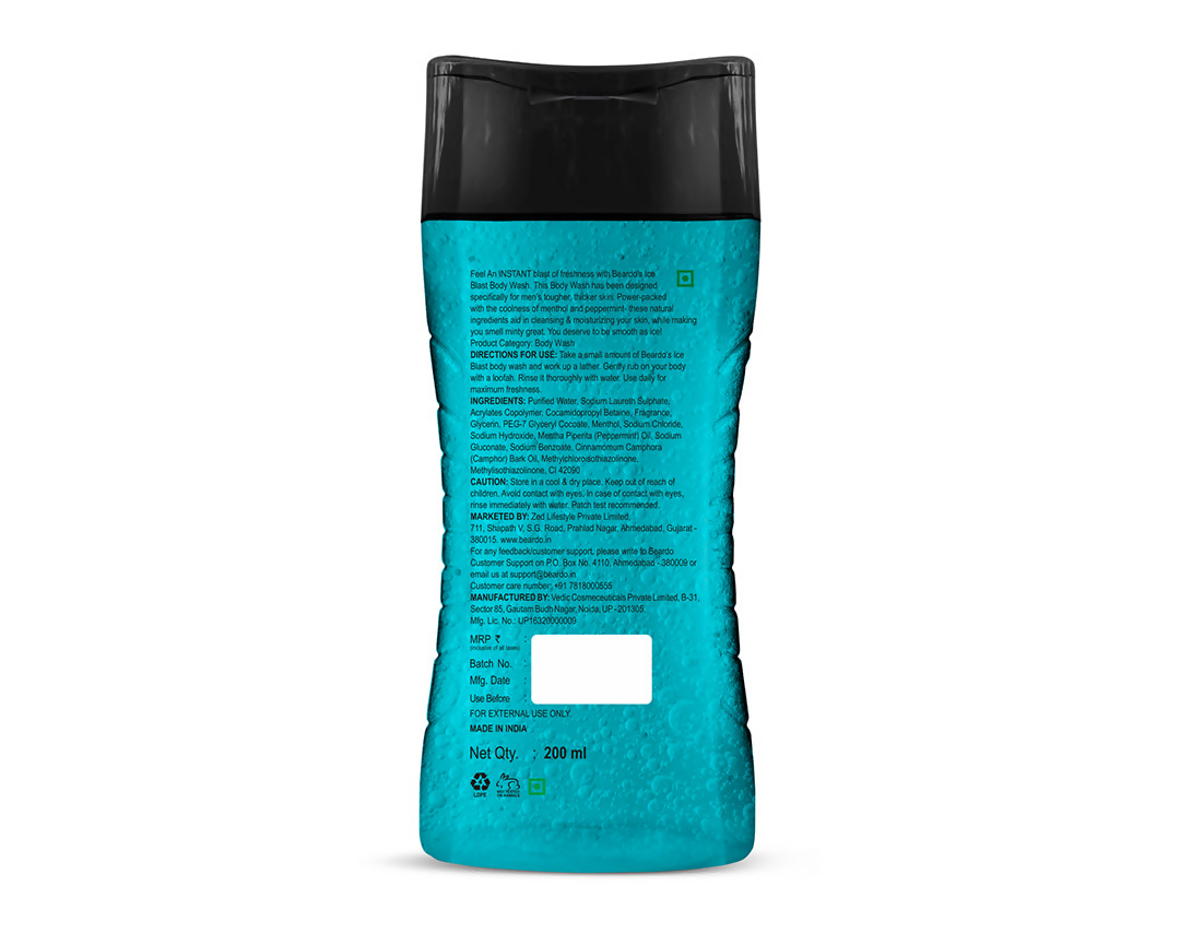 Beardo Ice Blast Body Wash - Distacart