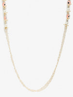 Thumbnail for Pink Gold-Toned Evil Eye Beaded Mask Chain - Ruby Raang - Distacart