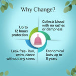 Thumbnail for Floren Reusable Menstrual Cup with Intimate Oil for Women - Distacart