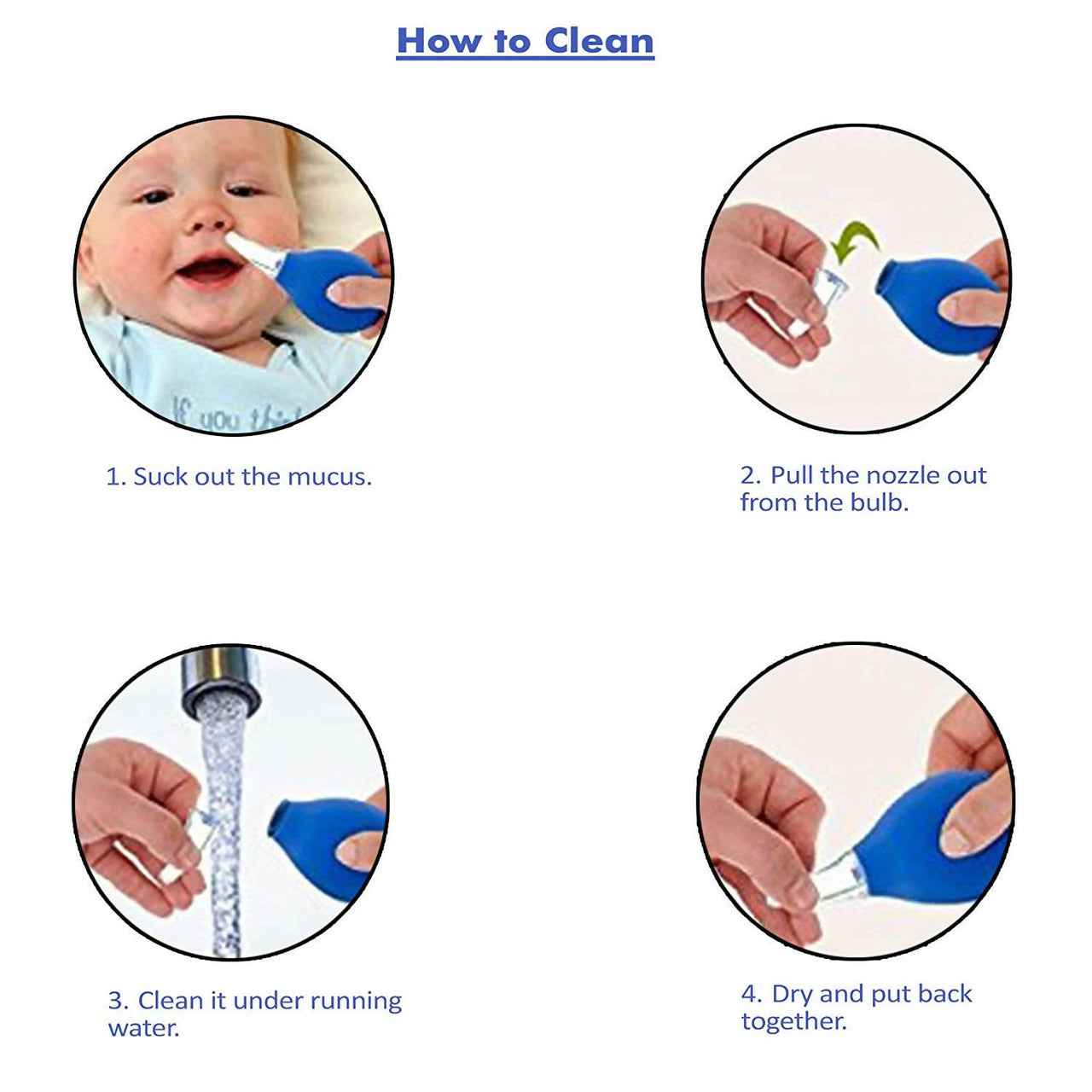 Safe-O-Kid Silicone Baby Nasal Aspirator, Vacuum Sucker, Instant Relief From Blocked Baby Nose Cleaner, Pink - Distacart