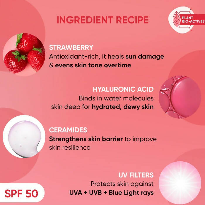 Dot & Key Strawberry Dew SPF 50 Sunscreen Stick - Distacart