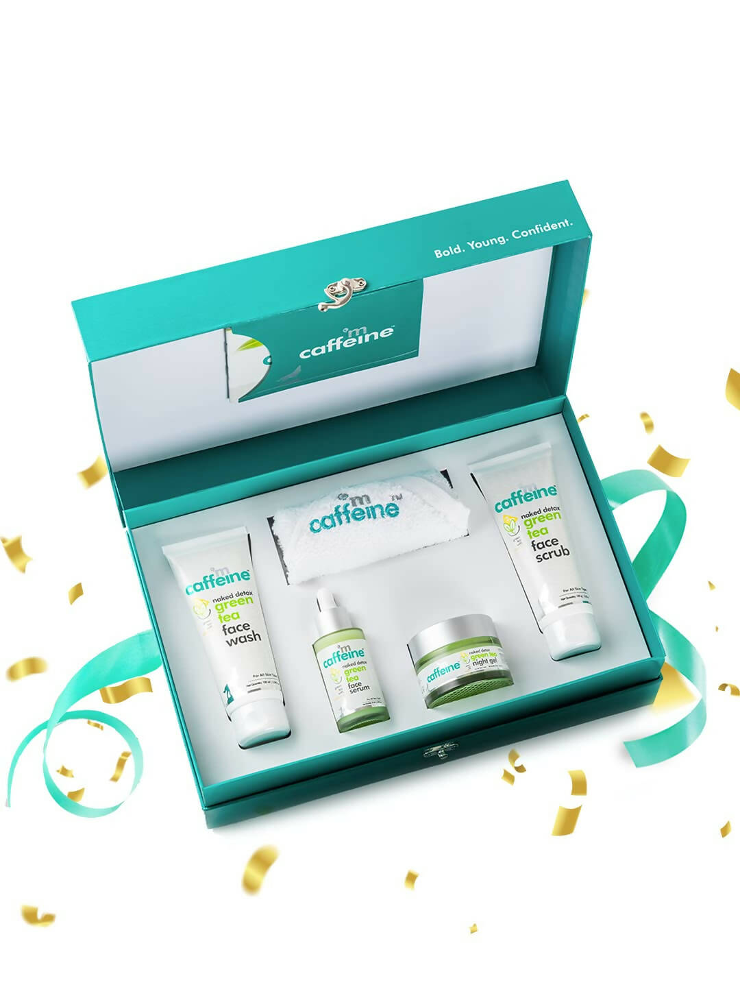 mCaffeine Green Tea Quick Face Detox Kit - Distacart
