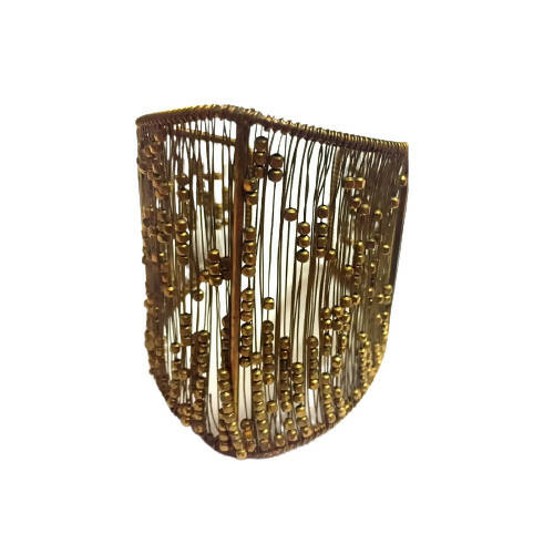Tiaraa Golden Antique Beaded Fashion Bracelet - Distacart