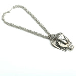 Thumbnail for Mominos Fashion Johar Kamal Silver-Plated Brass Finish Budha Long Neckalce For Women - Distacart