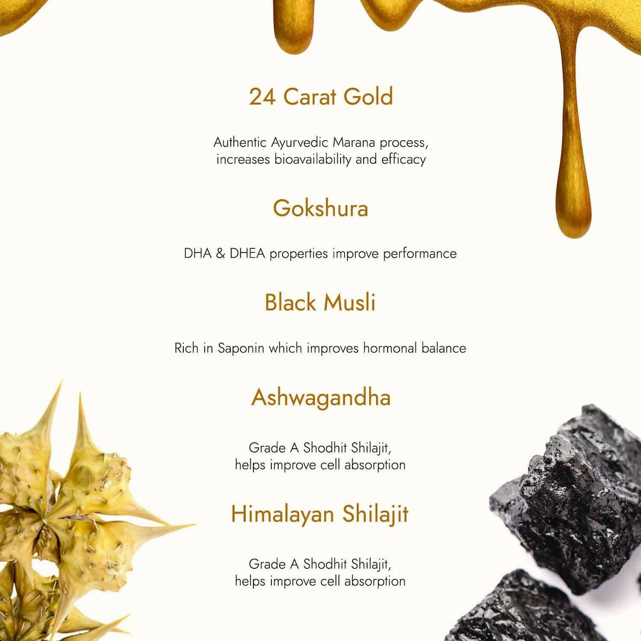 Kapiva Ayurveda Sj Gold Resin - Distacart