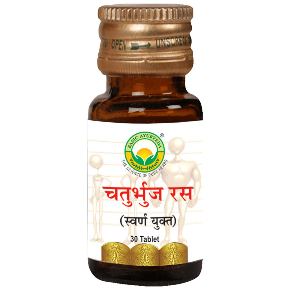 Basic Ayurveda Chaturbhuj Ras (with Gold) Tablet Online