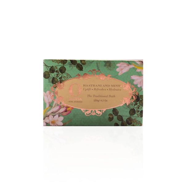Ohria Ayurveda Raatrani And Mint Bathing Bar