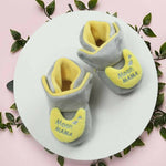 Thumbnail for Tiny Bugs For Boys & Girls Baby Winter Booties - Grey - Distacart