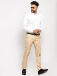 Thumbnail for Jainish Men's Gold Cotton Polka Dots Formal Trousers ( GP 257Golden ) - Distacart