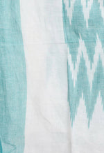 Thumbnail for Mominos Fashion Moeza Women's Handloom Cotton Ikkat Sea Green Dupatta - Distacart