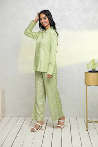 Thumbnail for Myshka Women Green Printed Co-Ords - Distacart