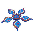 Thumbnail for Kundan HandiKrafts Shank Rangoli Blue (Baby) - Distacart