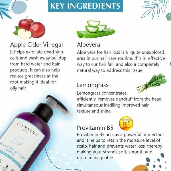 Glamveda Apple Cider Vinegar Shampoo