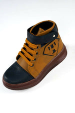 Thumbnail for Tiny Bugs Boys Party Wear Mid Top Boots - Tan - Distacart