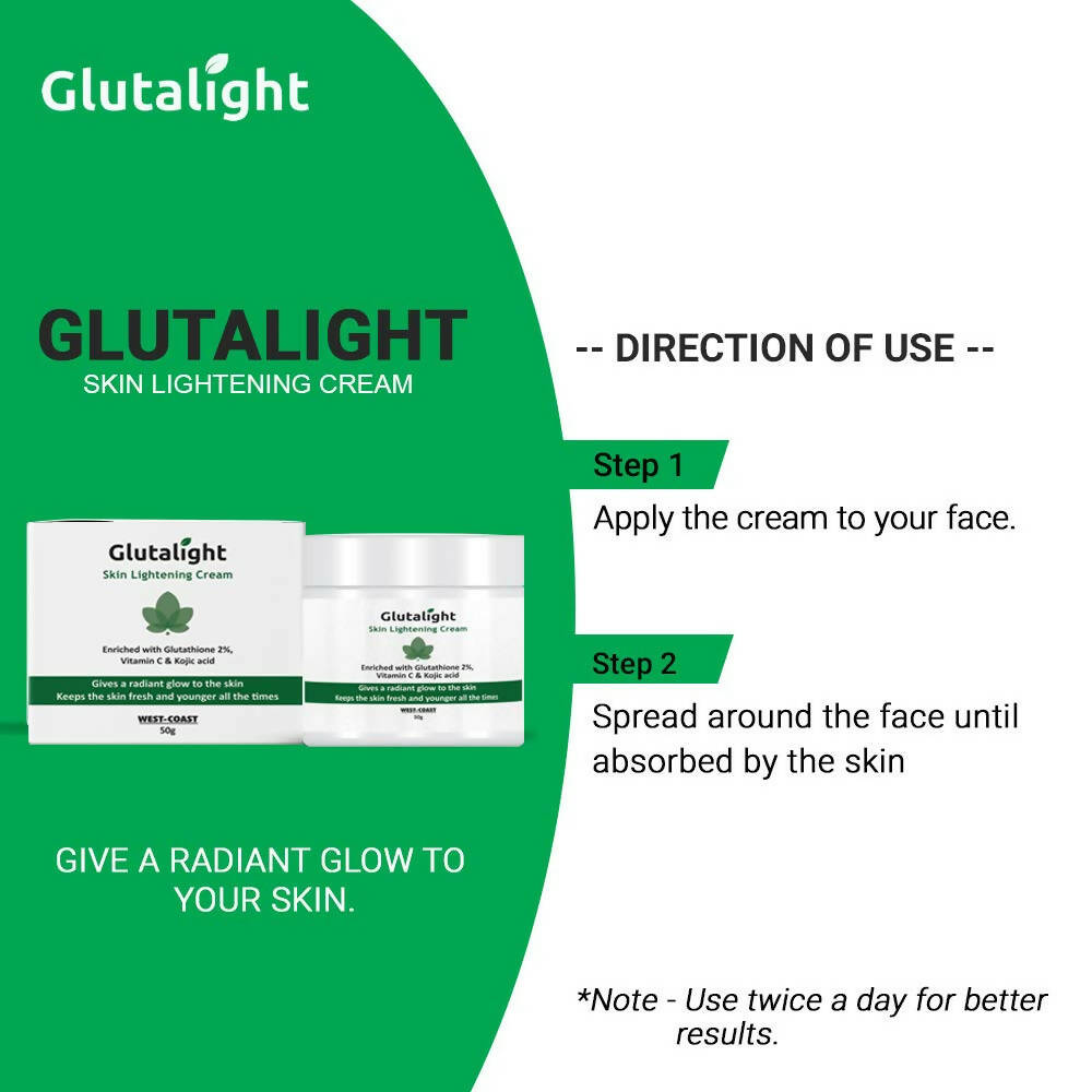Healthvit Glutalight Skin Lightening Cream - Distacart