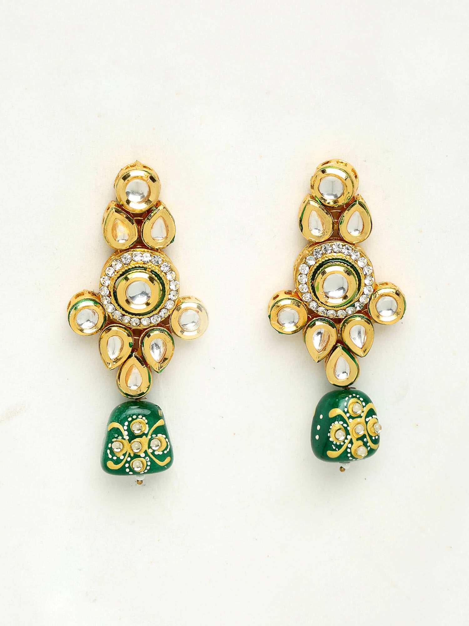 Kundan Earrings - Ruby Raang - Distacart