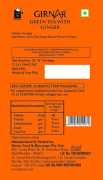 Thumbnail for Girnar Green Tea Ginger 36 Tea Bags