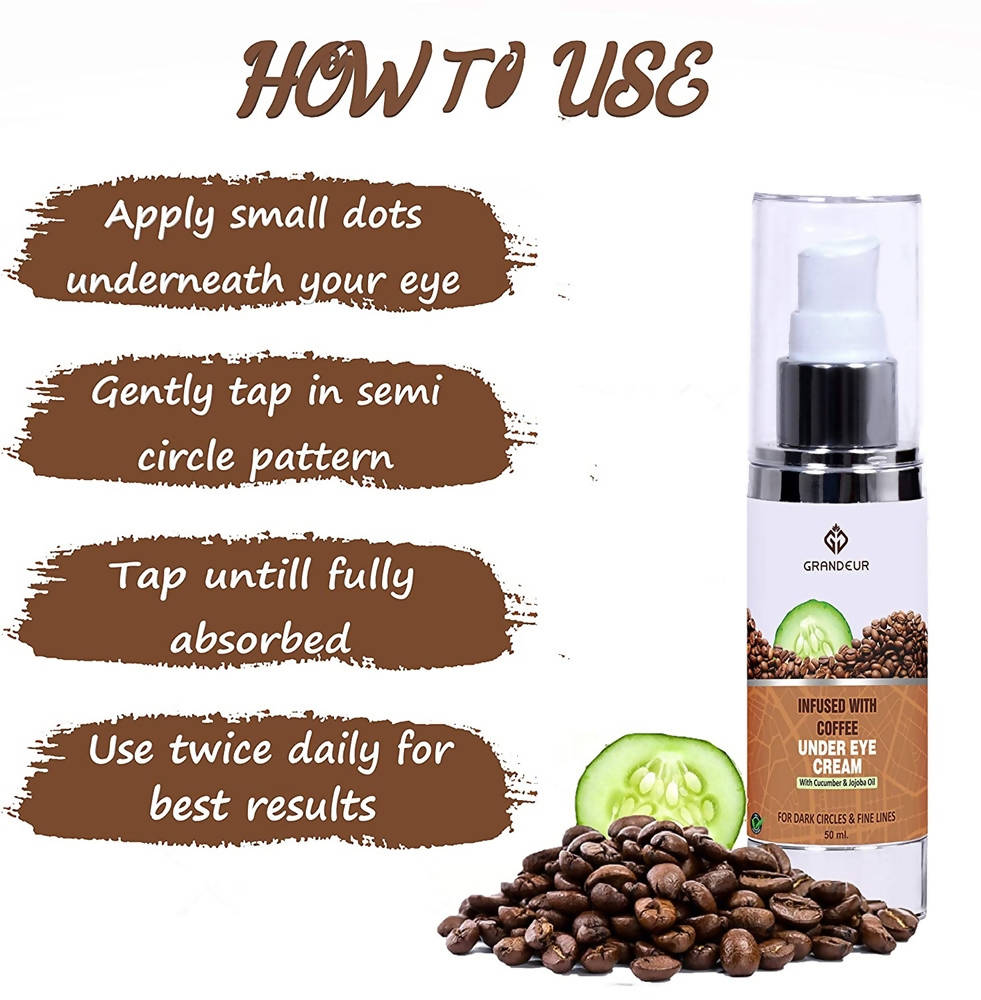 Grandeur Under Eye Cream Infused With Coffee