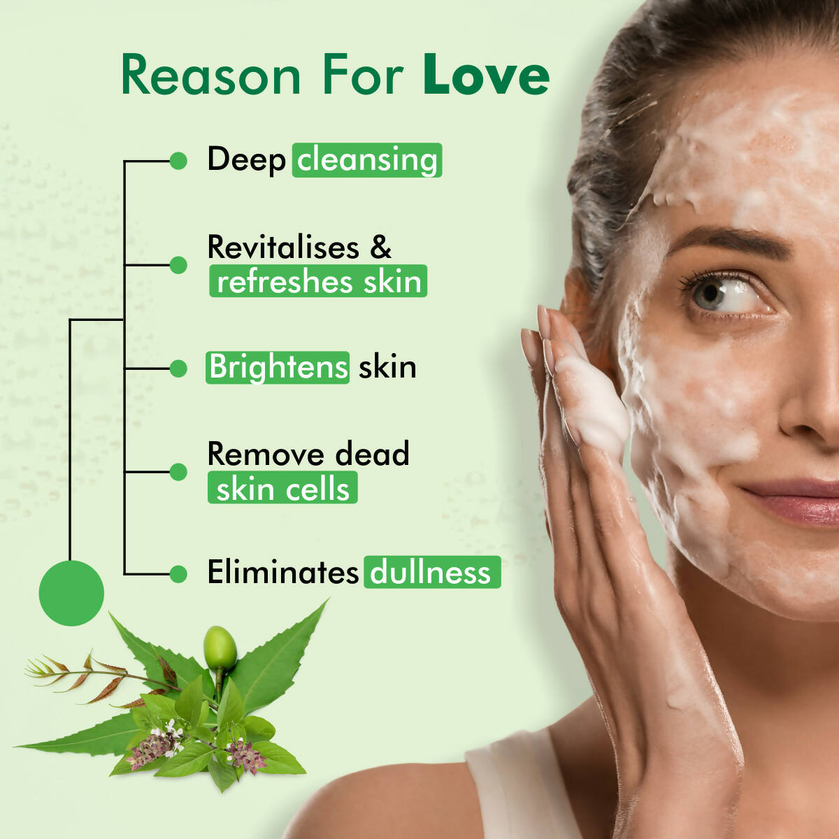 Fytika Brightening Foaming Facewash With Neem & Tulsi - Distacart