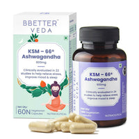 Thumbnail for BBETTER Veda KSM 66 Ashwagandha Capsules - Distacart