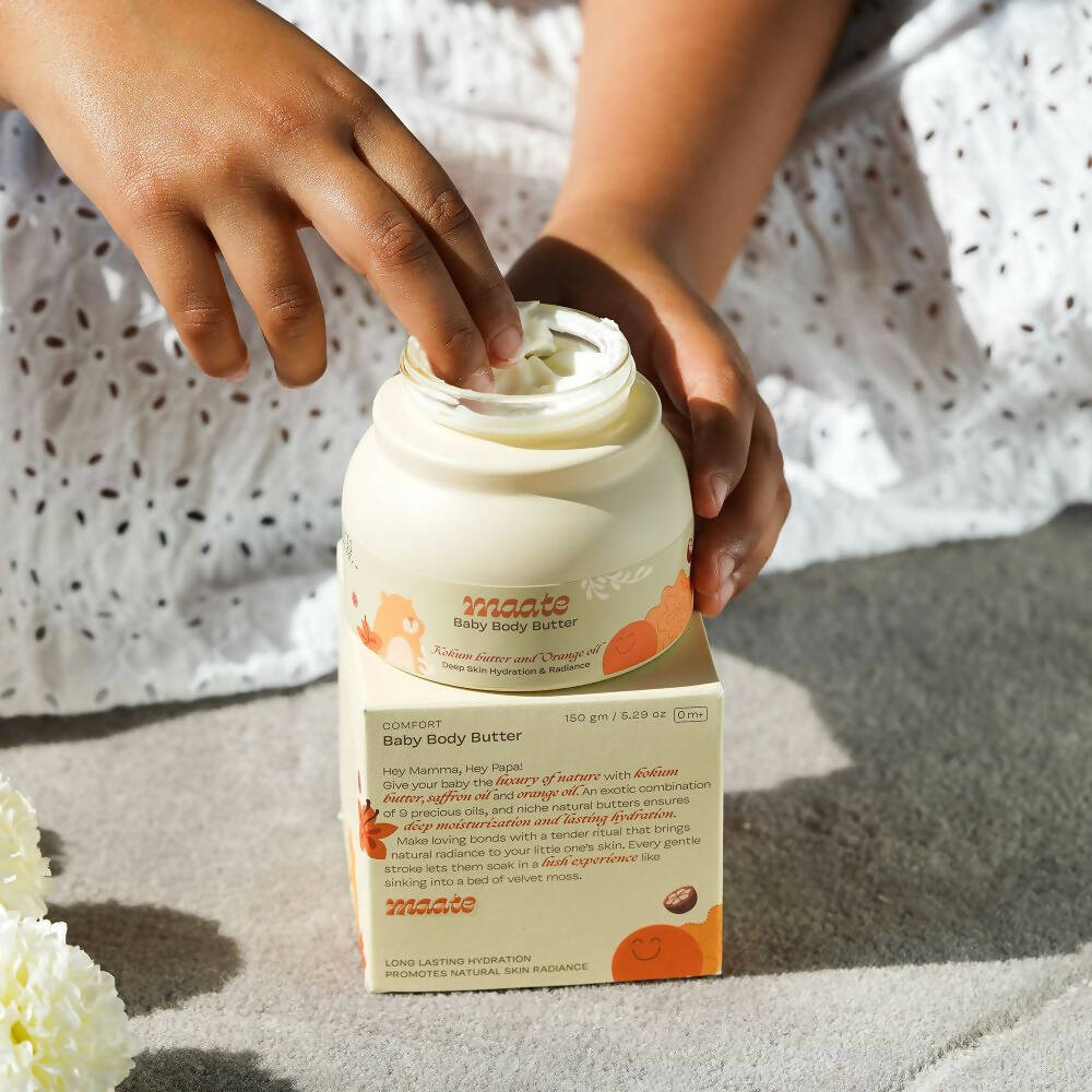 Maate Baby Body Butter Enriched with Pure Kokum Butter and Saffron Oil - Distacart