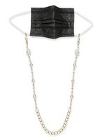 Thumbnail for White Golden Embellished Mask Chain - Ruby Raang - Distacart