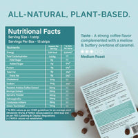 Thumbnail for Wellbeing Nutrition Melts Superfood Latte Strips - Caramel Flavor - Distacart