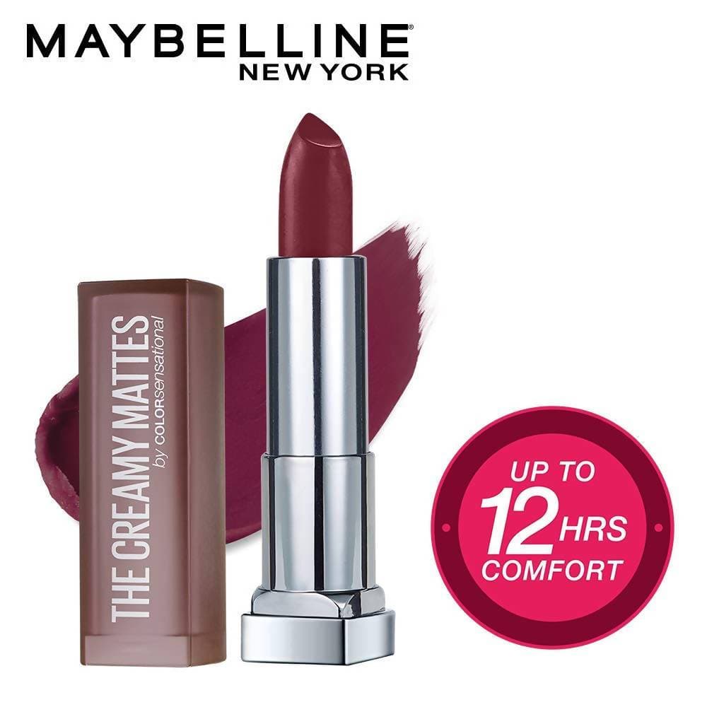 Maybelline New York Color Sensational Creamy Matte Lipstick / 696 Burgundy Blush - Distacart