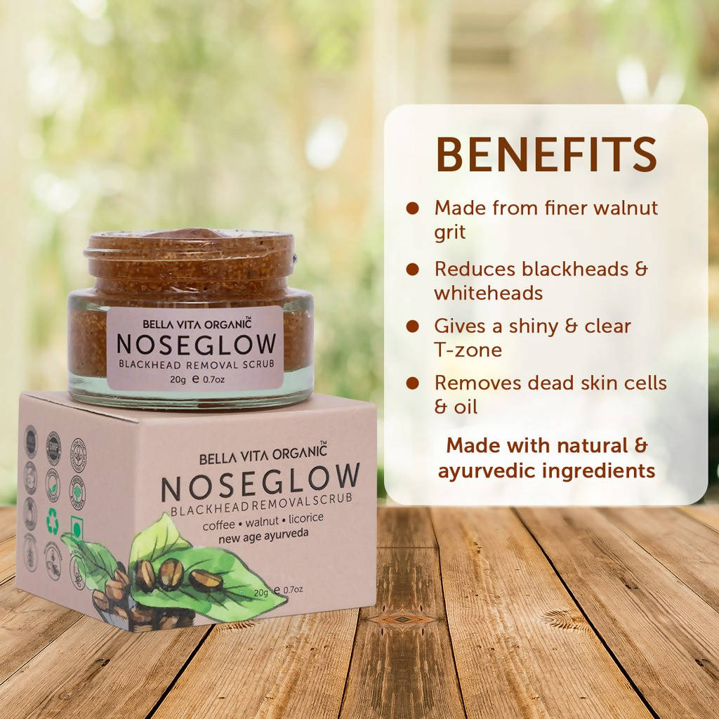 Bella Vita Organic Nose Glow Blackhead Removal Scrub - Distacart