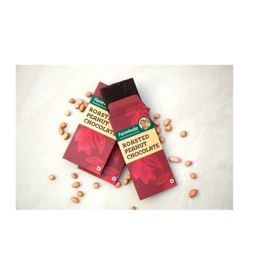 Farmveda Chocolates-Roasted Peanut Chocolate - Distacart
