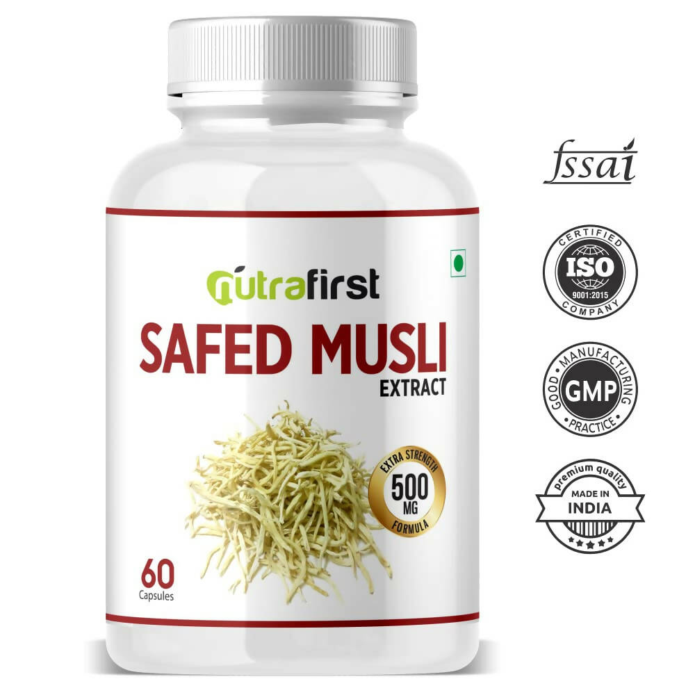Nutrafirst Safed Musli Extract Capsules - Distacart