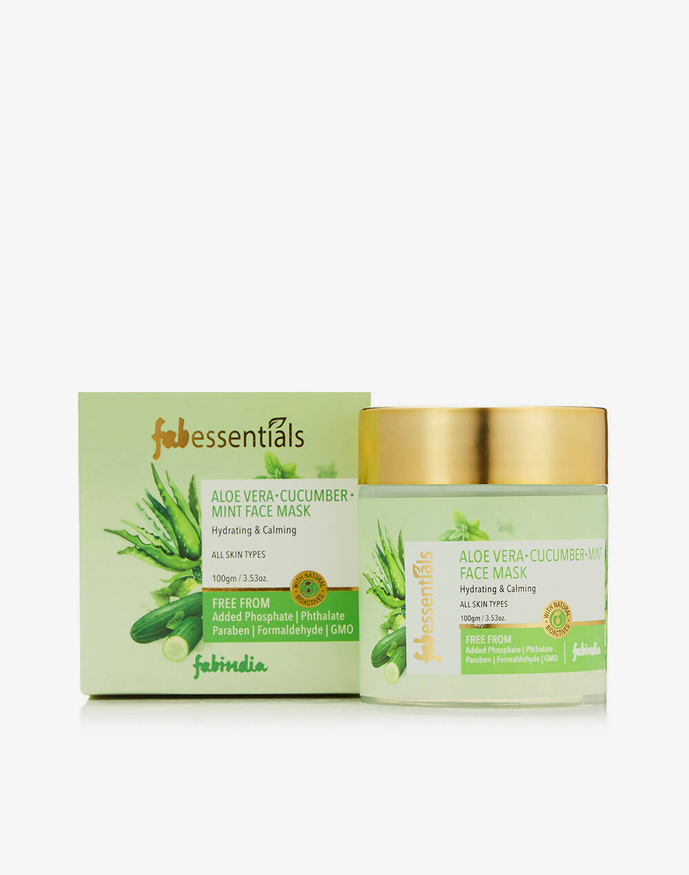 Fabessentials Aloe Vera Cucumber Mint Face Mask - Distacart