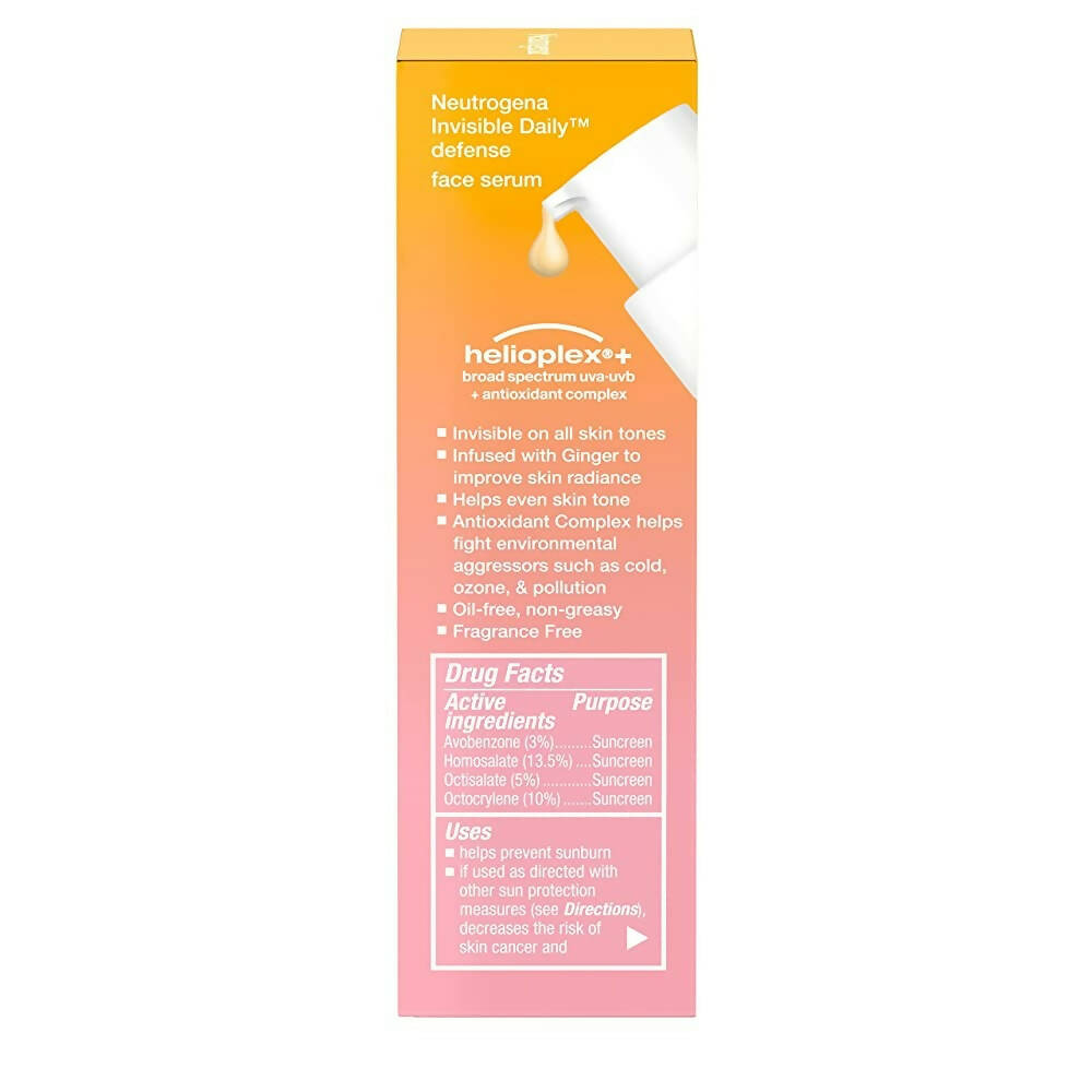 Neutrogena Invisible Daily Defense Face Serum - Distacart