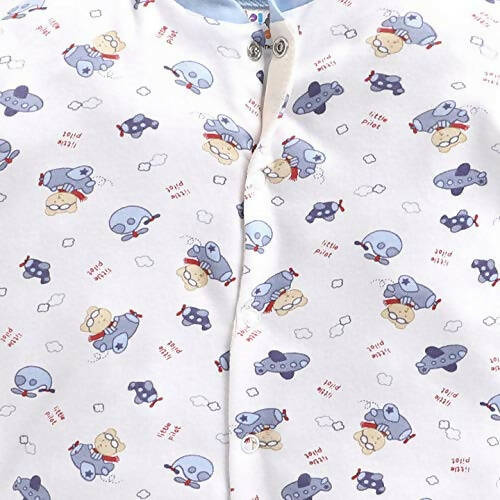 Daddy - G Rompers/Sleepsuits/Jumpsuit /Night Suits for New Born Babies - Blue - Distacart