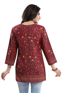 Thumbnail for Snehal Creations Style Galore Summer Cool Printed Short Kurti Tunic