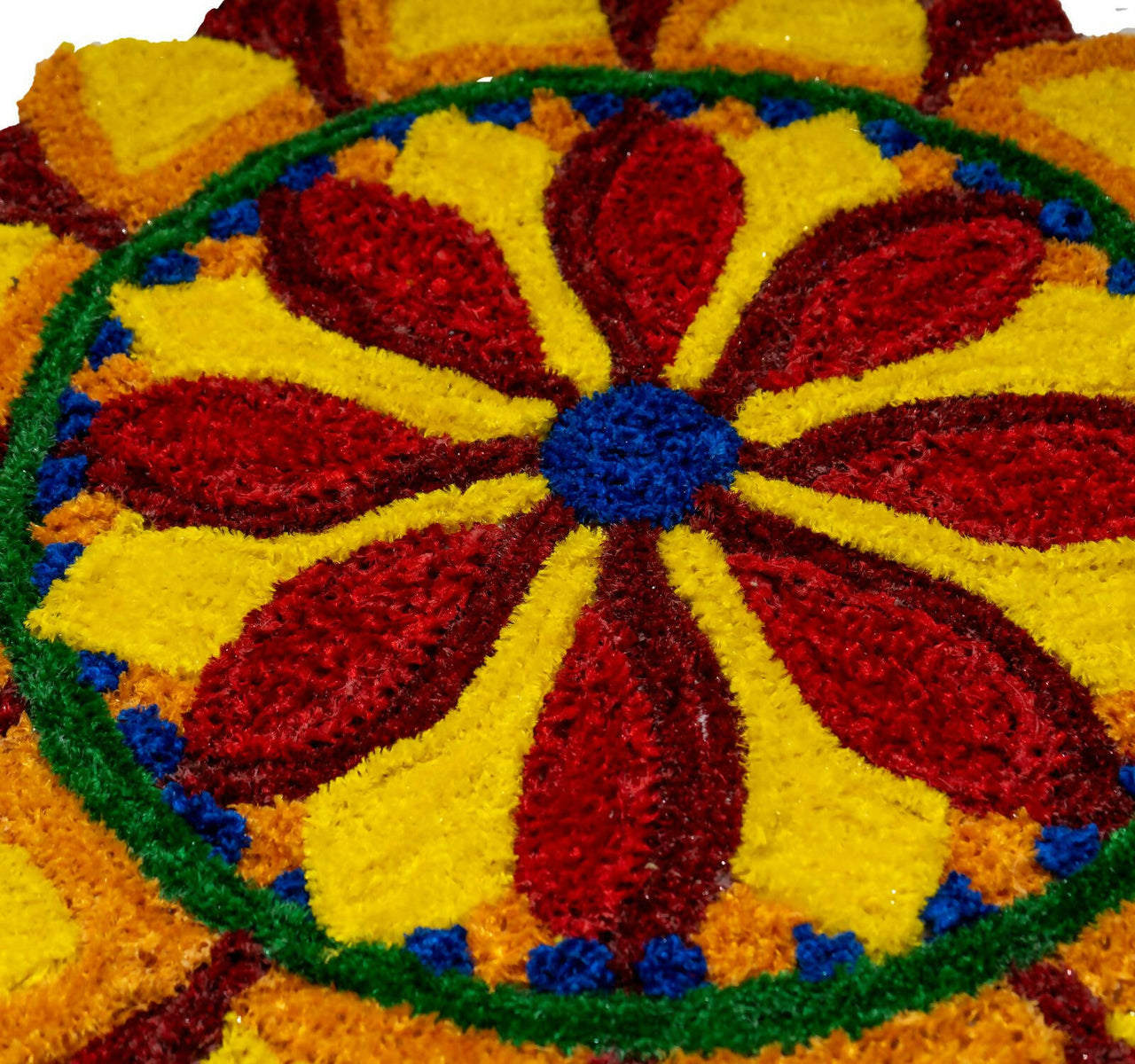 Kundan HandiKrafts Flower Mat Design 1 - Distacart
