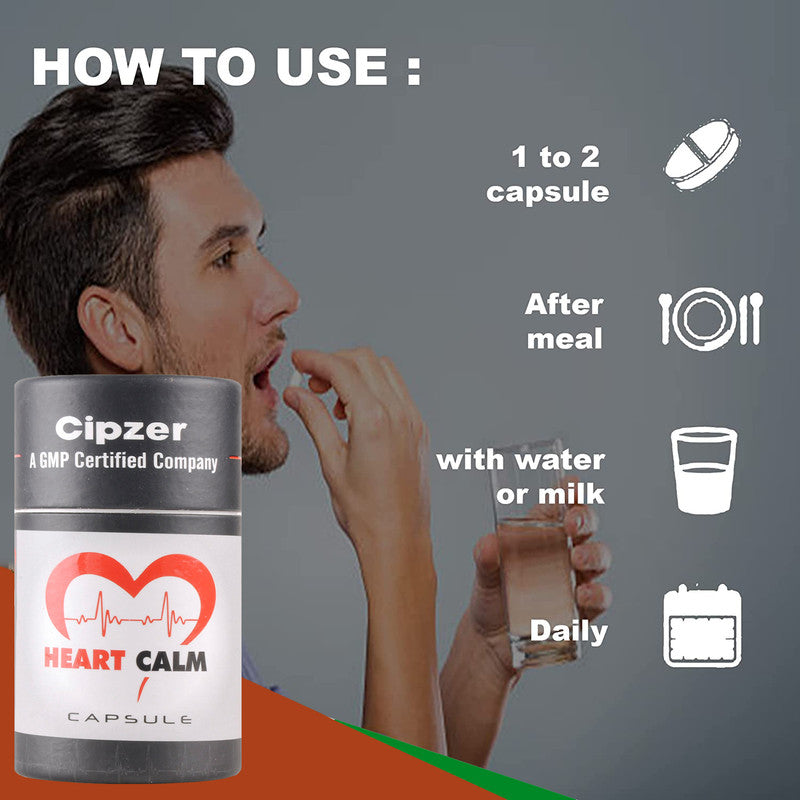 Cipzer Heart Calm Capsules - Distacart