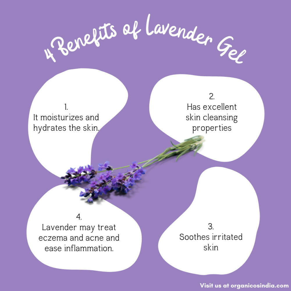 Organicos Pure Lavender Face Gel - Distacart