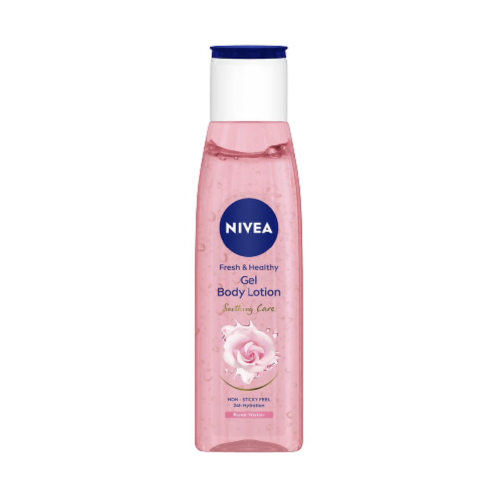 Nivea Fresh & Healthy Rose Water Gel Body Lotion Non Sticky Feel - Distacart