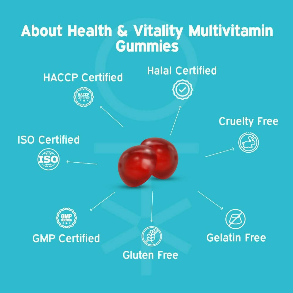 Nutriburst Health & Vitality Gummies With Multi-Vitamins - Distacart