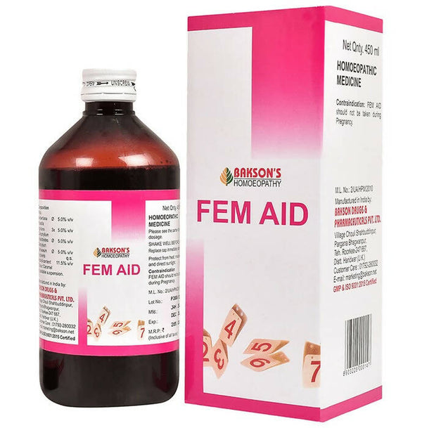 Bakson's Homeopathy Fem Aid Syrup - Distacart