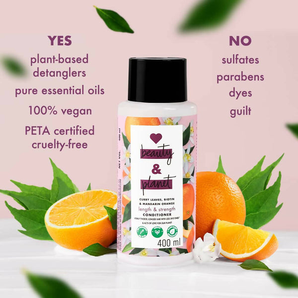 Love Beauty And Planet Curry Leaves, Biotin & Mandarin Paraben Free Conditioner - Distacart
