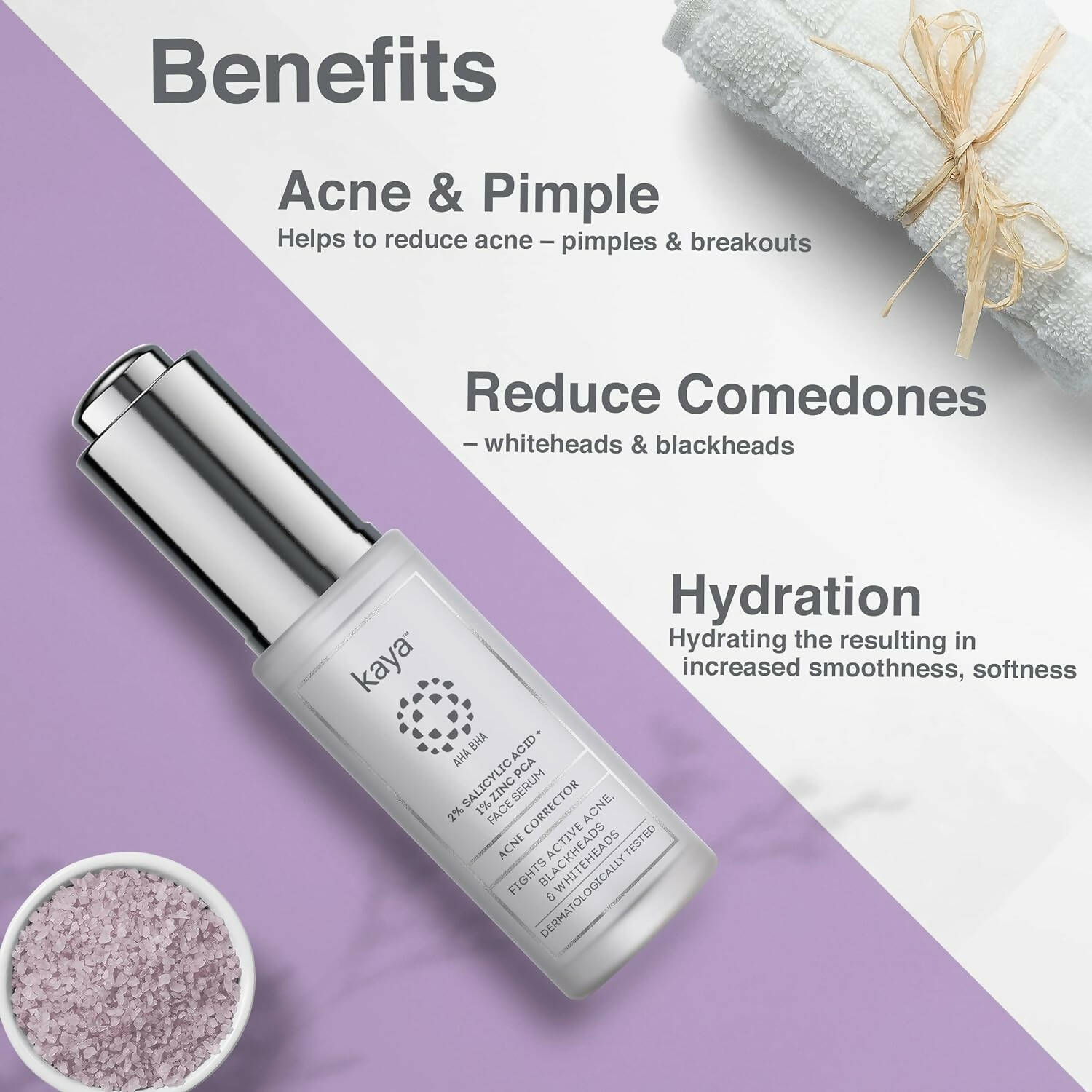 Kaya 2% Salicylic Acid + 1% Zinc PCA Face Serum - Distacart