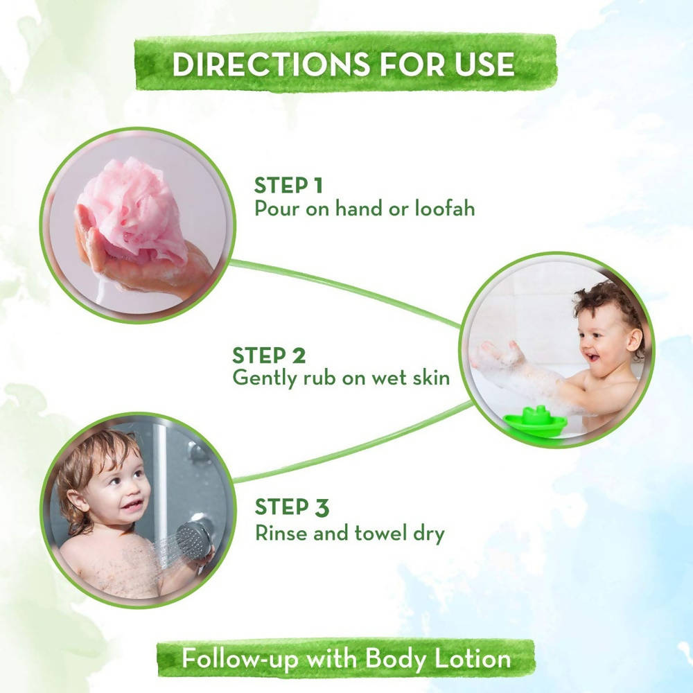 Mamaearth Original Orange Body Wash For Kids with Orange & Oat Protein Direction For Use