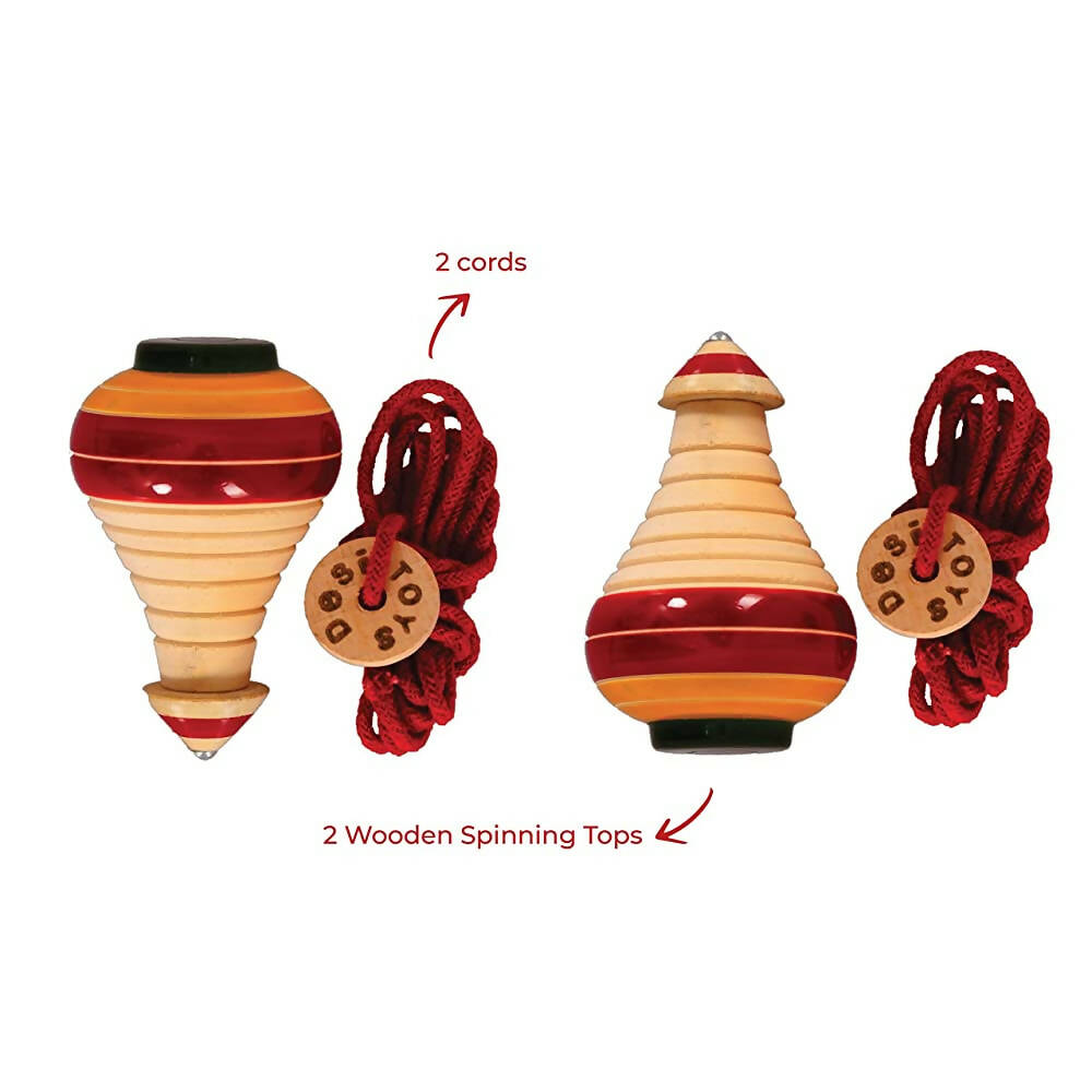 Desi Toys Spinning Tops/ Lattu/Bhavra PO2 - Distacart