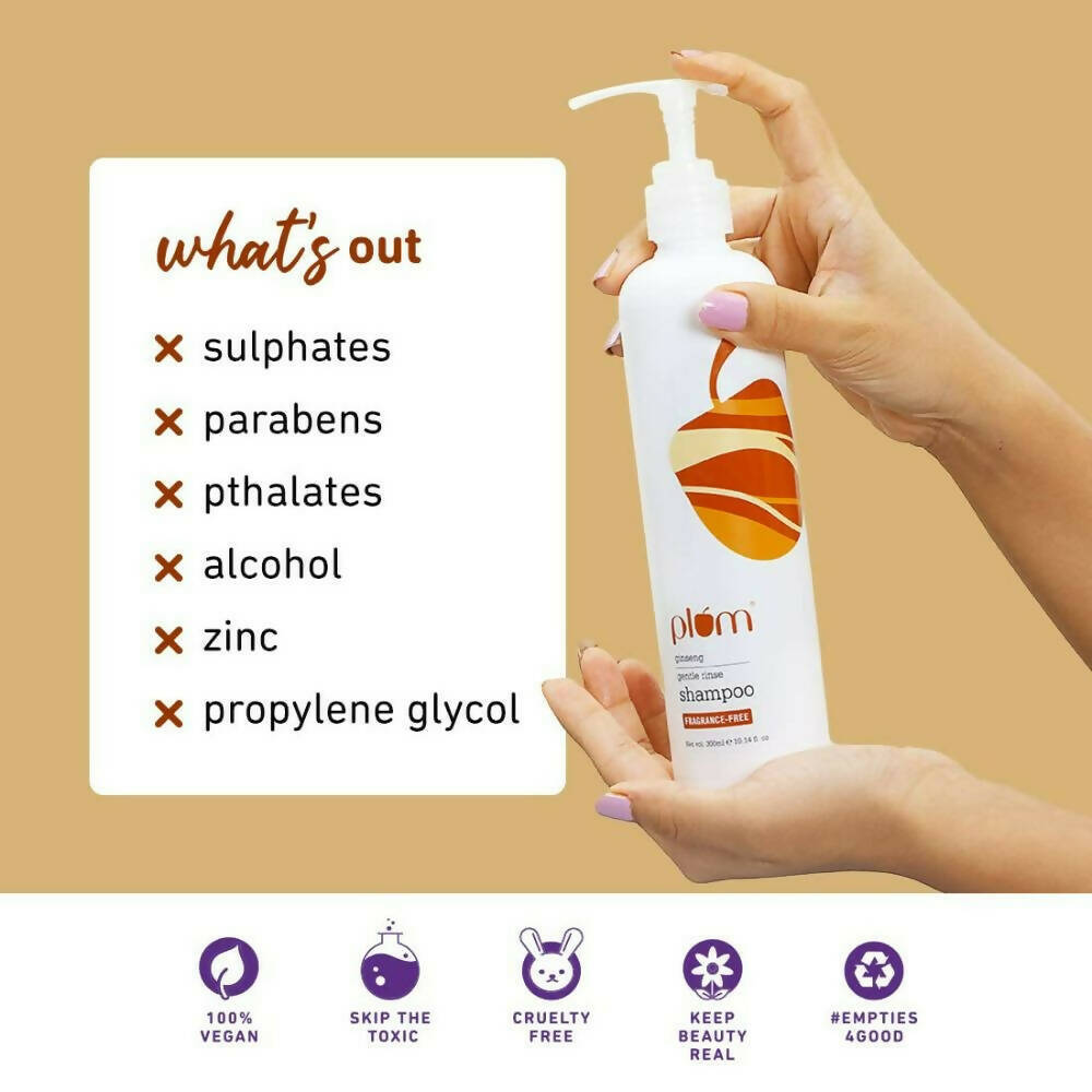 Plum Ginseng Gentle Rinse Shampoo - Distacart